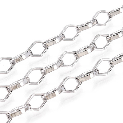 Brass Rhombus Link Chains CHC-T018-44P-1