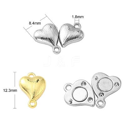 10 Sets 2 Colors Drawbench Style Aolly Magnetic Clasps PALLOY-CJ0002-41-1