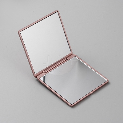 Square with Rose Plastic Foldable Mirrors FIND-WH0152-385A-1