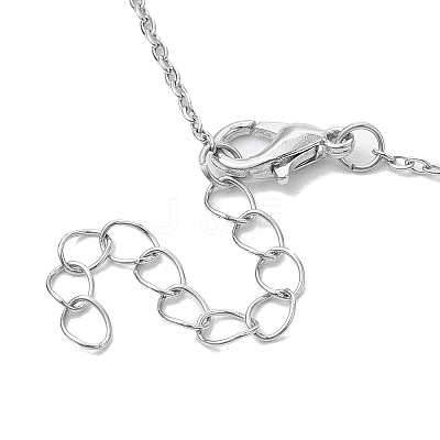 Mother's Day 304 Stainless Steel Letter MAMA Pendant Necklace NJEW-JN04702-02-1