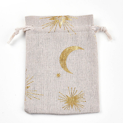 Christmas Theme Cotton Fabric Cloth Bag ABAG-H104-B20-1