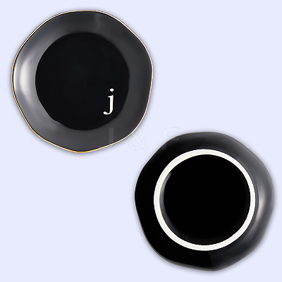 Round Ceramic Jewelry Dish AJEW-WH20067-015A-1