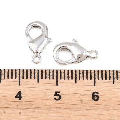 Brass Lobster Claw Clasps KK-S314-42P-1