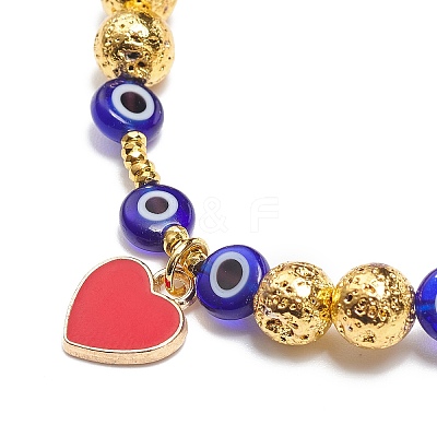 6Pcs 6 Style Natural Mixed Gemstone & Pearl & Glass Beaded Stretch Bracelets Set BJEW-JB08876-1