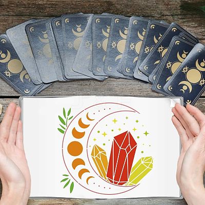 Plastic Reusable Drawing Painting Stencils Templates DIY-WH0172-437-1