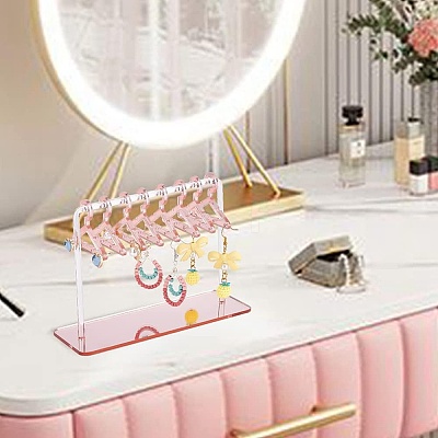 2 Sets Acrylic Earring Display Stands EDIS-PH0001-91-WH-1