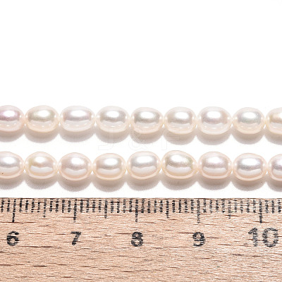 Natural Cultured Freshwater Pearl Beads Strands PEAR-N024-05-4AB-1