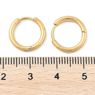 Ion Plating(IP) 304 Stainless Steel Hoop Earrings EJEW-P177-G-07-1