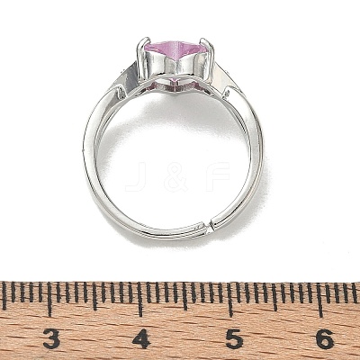 Brass & Cubic Zirconia Finger Rings CU-CBA7E55-17P-1