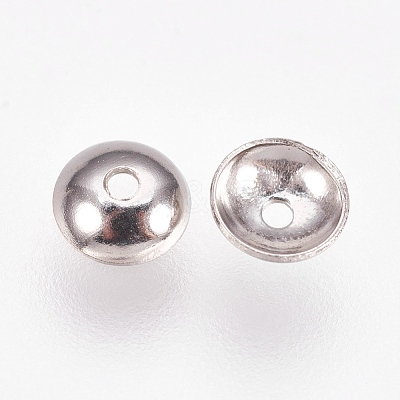Non-Tarnish Apetalous 201 Stainless Steel Bead Caps STAS-L205-13B-1