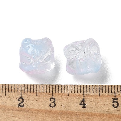 Baking Paint Transparent Glass Beads GLAA-C035-01C-1