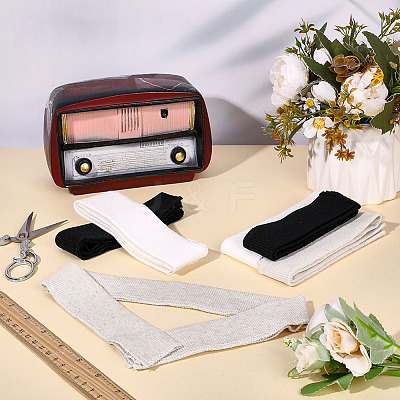 Cotton Elastic Ribbing Fabric for Cuffs DIY-WH0308-804B-1