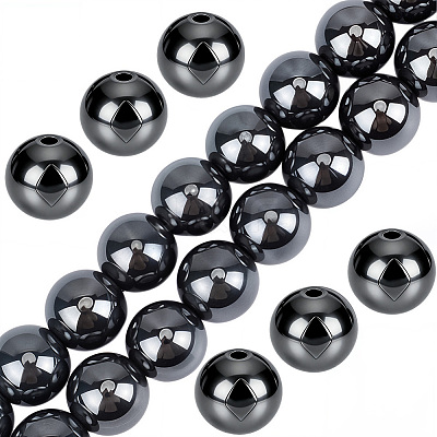 1 Strand Electroplated Synthetic Non-Magnetic Hematite Beads Strands G-PA0002-42A-1