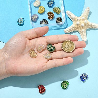 16Pcs 16 Colors Handmade Lampwork Beads LAMP-CJ0002-82-1