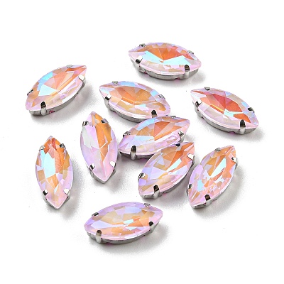 Mocha Fluorescent(MI) Horse Eye Sew on Rhinestone GGLA-R043-01B-P04-1