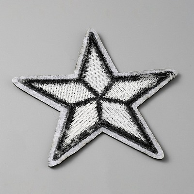 Iron on Star Cloth Patches PATC-WH0005-33C-1
