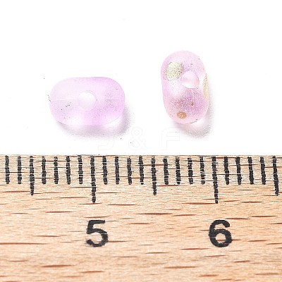 Gradient Color Transparent Frosted Acrylic Beads OACR-M023-06E-1
