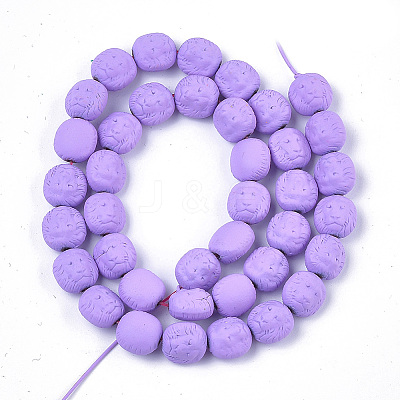 Spray Painted Non-magnetic Synthetic Hematite Beads Strands G-T116-29-09-1
