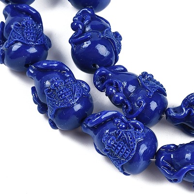 Synthetic Coral Carved Beads Strands CORA-M001-08-1