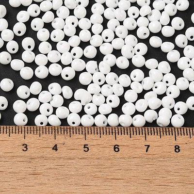 6/0 Opaque Baking Paint Glass Seed Beads SEED-M012-02A-37-1