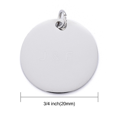 Anti-Tarnish 304 Stainless Steel Pendants STAS-I311-32H-P-1