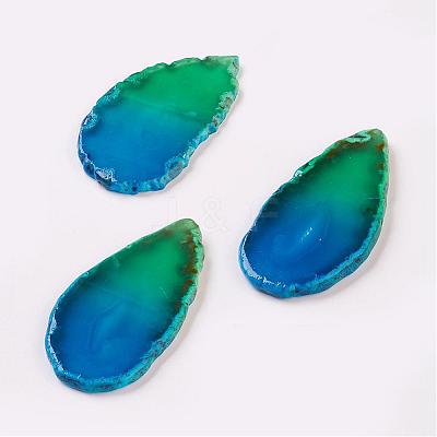 Natural Slice Agate Cabochons G-K190-02-1