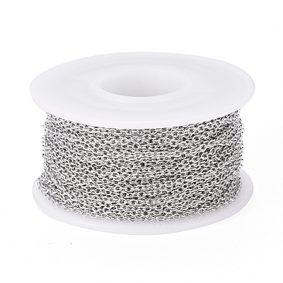Tarnish Resistant 304 Stainless Steel Cable Chains CHS-H009-25P-A-1