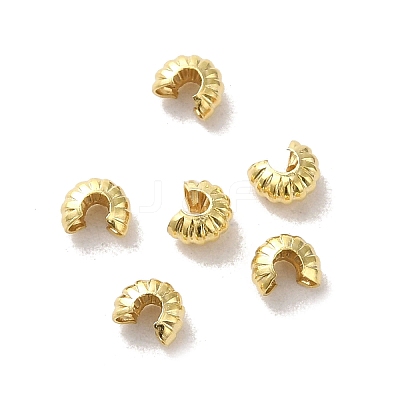Brass Crimp Beads Covers FIND-Z039-13A-G-1