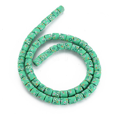 Handmade Polymer Clay Bead Strands CLAY-T020-10B-1
