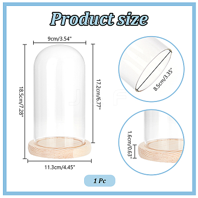 Glass Dome Cover AJEW-WH0348-295I-1