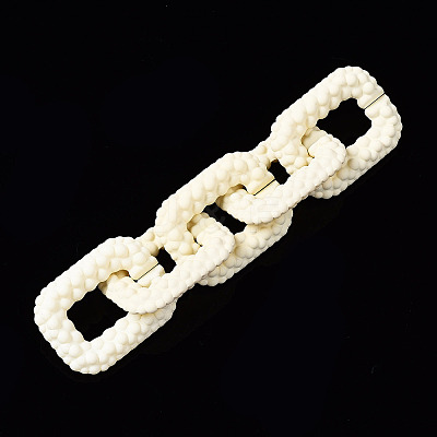 Spray Painted CCB Plastic Linking Rings CCB-Q091-009F-1