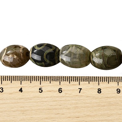 Tibetan Style dZi Beads Strands G-S389-A14-1