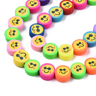 Handmade Polymer Clay Beads Strands X-CLAY-T020-05-1