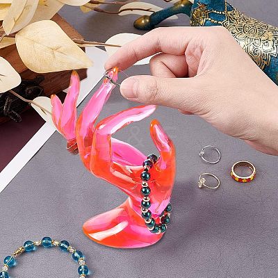 7Pcs 4 Style Acrylic Ring Displays RDIS-NB0001-08-1