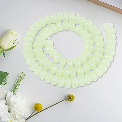 3 Strands Imitation Jade Glass Beads GLAA-PA0001-36B-05-1