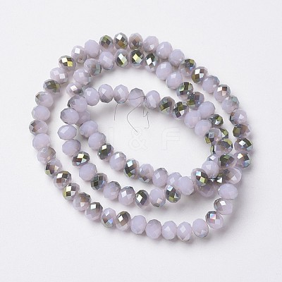 Electroplate Glass Beads Strands LS-EGLA-A034-J8mm-S05-1