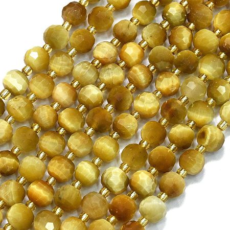 Natural Tiger Eye Beads Strands G-K389-E54-01-1