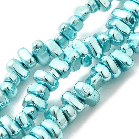 Baking Paint Electroplated Synthetic Non-magnetic Hematite Beads Strands G-H072-D01-01C-1