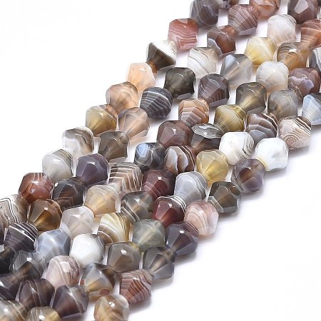 Natural Botswana Agate Beads Strands G-F715-017-1