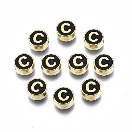 Alloy Enamel Beads ENAM-N052-006-02C-RS-1