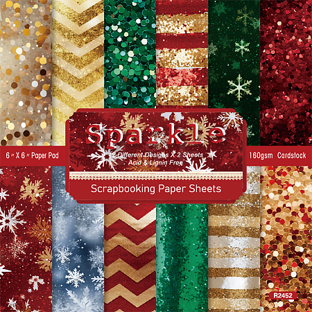24Pcs 12 Styles Light Scrapbook Paper Pads DIY-CP0011-57C-1