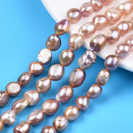 Natural Cultured Freshwater Pearl Beads Strands PEAR-N014-08C-1