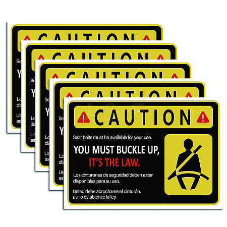 Waterproof PVC Warning Sign Stickers DIY-WH0237-022-1