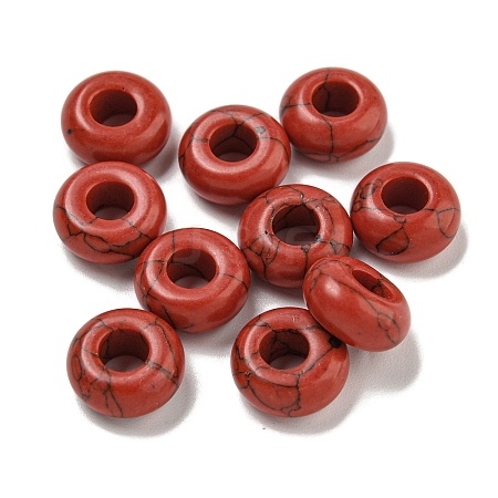 Dyed Synthetic Red Turquoise Beads G-Q173-03A-05-1