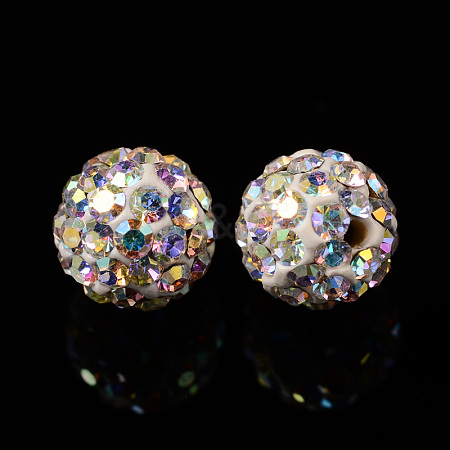 Czech Glass Rhinestones Beads RB-E482-6mm-101-1