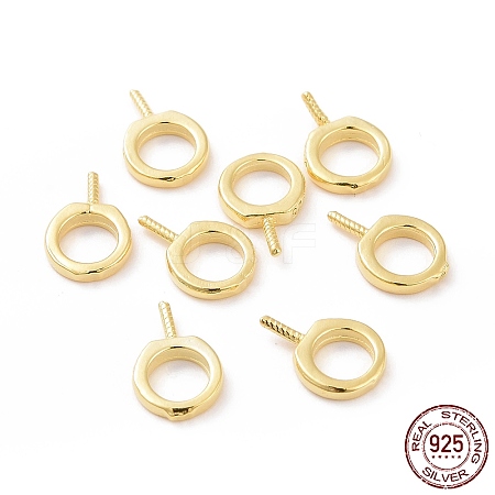 925 Sterling Silver Screw Eye Peg Bails STER-D035-42G-1