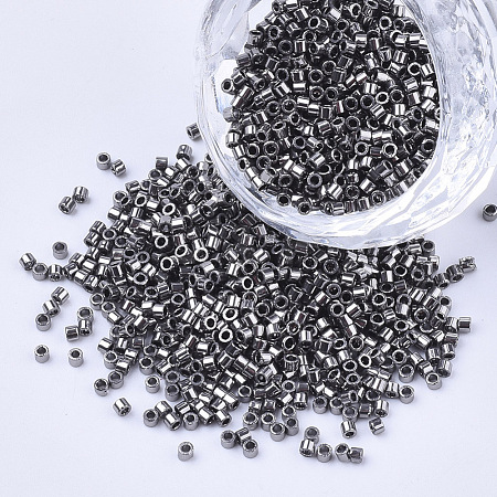 Electroplate Cylinder Seed Beads SEED-Q036-02A-B03-1