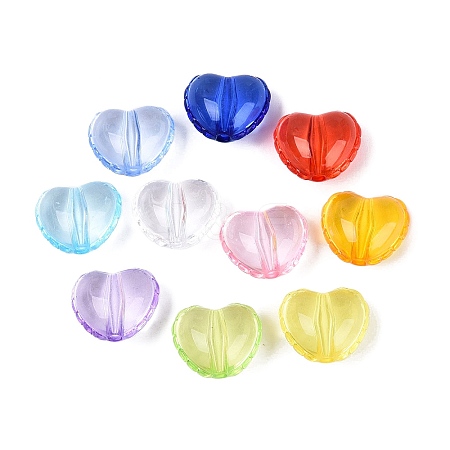 Transparent Acrylic Beads X-TACR-N020-10-1
