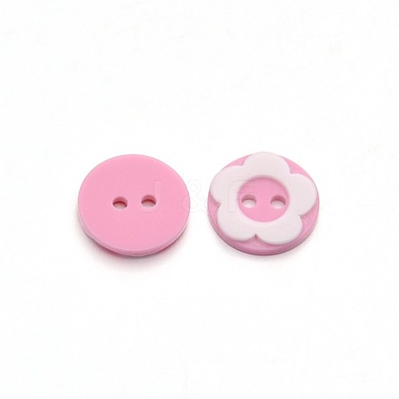 Dyed Resin Buttons BUTT-F047-04-1