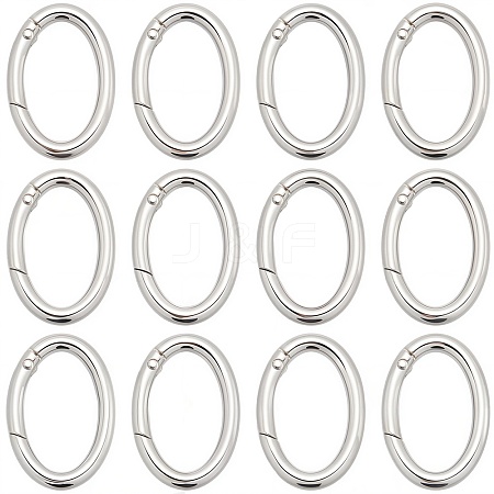 20Pcs Alloy Spring Gate Rings PALLOY-SC0010-53A-P-1